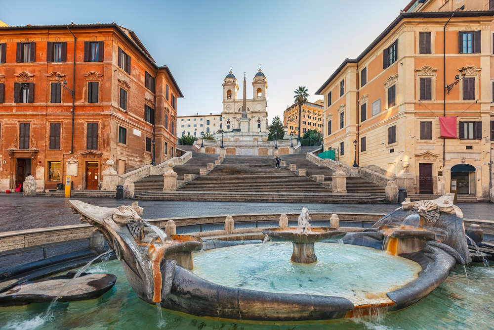 The Spanish Steps in Rome