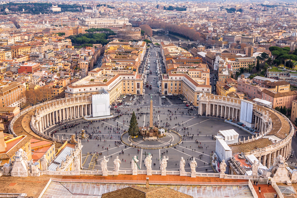 View of St. Peter’s Square from the Copula